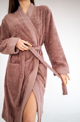 Фото Жіночий махровий халат-кімоно Penelope Quenly Mauve 100% Бавовна Ліловий