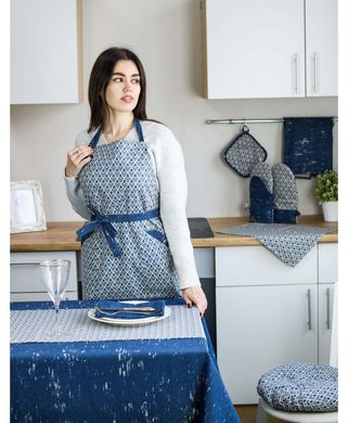 Фото Кухонная рукавица-прихватка для горячего Joy Абстракция Синяя