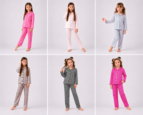 Фото Піжамний комплект у смужку дитячий Штани + Рубашка Gucci д207/23 д207/23г