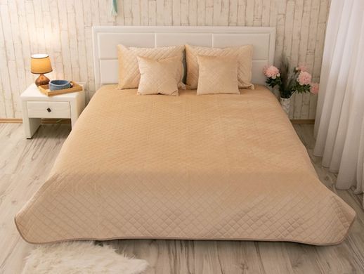 Фото Декоративна подушка Руно Velour Beige Ромб 40х40 311.55_Beige ромб