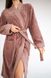 Фото №3 из 5 товара Женский махровый халат-кимоно Penelope Quenly Mauve 100% Хлопок Лиловый