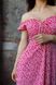 Фото №7 з 11 товару Малинова міні сукня в квітковий принт з софту 133/23 малина