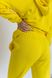 Фото №4 з 9 товару Жіночий спортивний костюм з написом Футер Трьохнитка Жовтий 045/21 Жовтий з написом