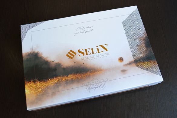 Фото Скатерть Льняная с ранером Selin Mine Set Бежевая +12 Салфеток