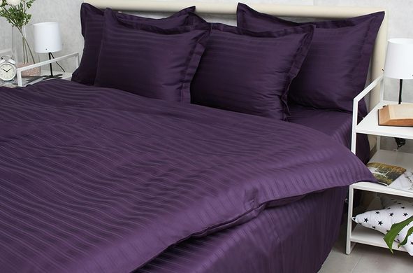Фото Комплект постельного белья ТМ Tag Multistripe 100% Хлопок Violet MST-10
