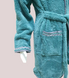 Фото №3 из 4 товара Детский махровый халат c капюшоном Welsoft Zeron Аквамарин
