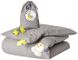 Фото №1 з 7 товару Постільна білизна у дитяче ліжечко Горошок Papaella 100% Бавовна Ранфорс Сіра