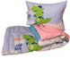 Фото №1 из 4 товара Антиаллергенное одеяло и подушка 50х70 ТМ Tag Eкo Пух в Ранфорсе Крокодильчик