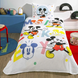 Комплект постельного белья с пике TAC Disney Mickey Mouse Happy Подростковый