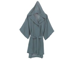 Фото Жіночий халат 100% Бавовна тонка махра Buldans Bianca Mirage Blue Темно-блакитний