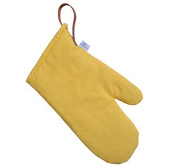 Фото Кухонная рукавица-прихватка для горячего Прованс Однотонный Желтый