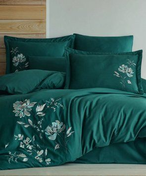 Фото Комплект постільної білизни Maribor Exclusive Satin Impero Yesil 40886