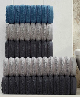 Фото Набір з 3-х махрових рушників 100% Бавовна 690 г Microcotton Waves Microcotton YOL Noktali 20057 20062