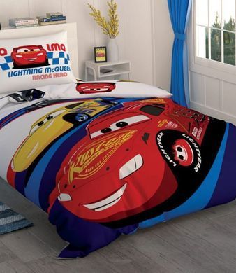 Фото Комплект постельного белья TAC Disney 100% Хлопок DH Cars Race