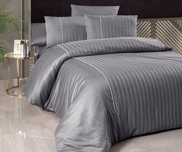 Фото Сатинова постільна білизна First Choice Deluxe Satin Dark Modalife Quicksilver 31984