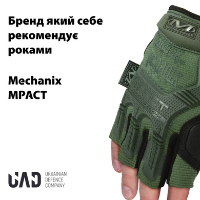 Фото Тактичні короткопалі рукавиці UAD M-PACT Mechanix Олива