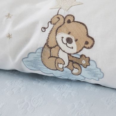 Фото Набір в дитяче ліжечко для немовлят Karaca Home Bear Star Mavi 5 Предметів