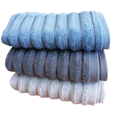 Фото Набір з 3-х махрових рушників 100% Бавовна 690 г Microcotton Waves Microcotton YOL Noktali 20057 20062