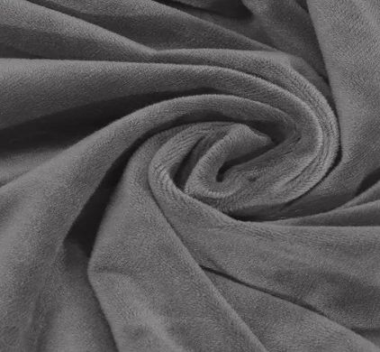 Фото Универсальный серый велюровый чехол на двухместный диван