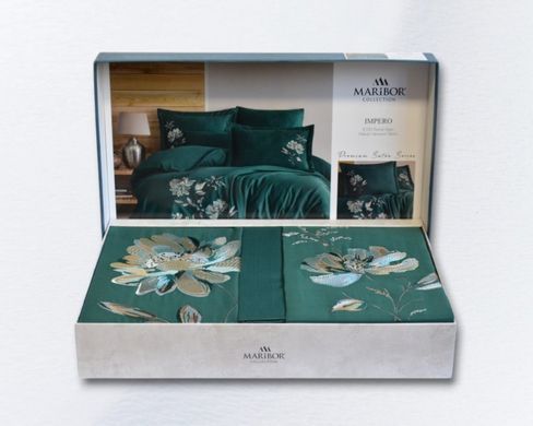 Фото Комплект постільної білизни Maribor Exclusive Satin Impero Yesil 40886