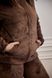 Фото №8 з 12 товару Жіночий спортивний костюм на блискавці Wellsoft Шоколад 4017