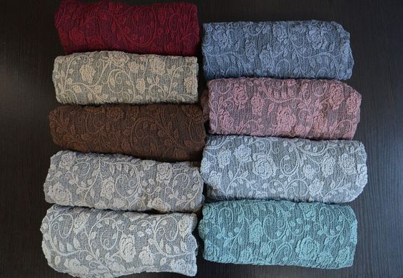 Фото Жакардовий чохол з спідницею для дивана та+ 2-х крісел Roza М'ятний 32050-1