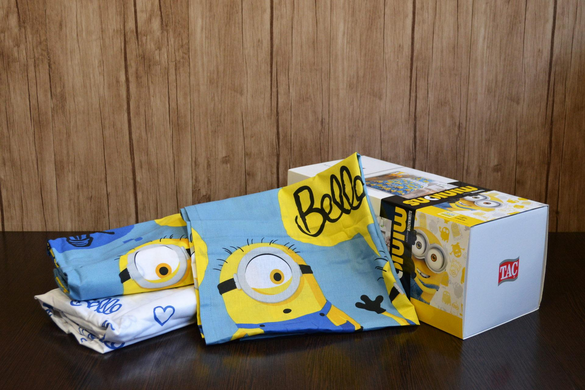 Фото Комплект постельного белья TAC Disney 100% Хлопок Minions Bananas