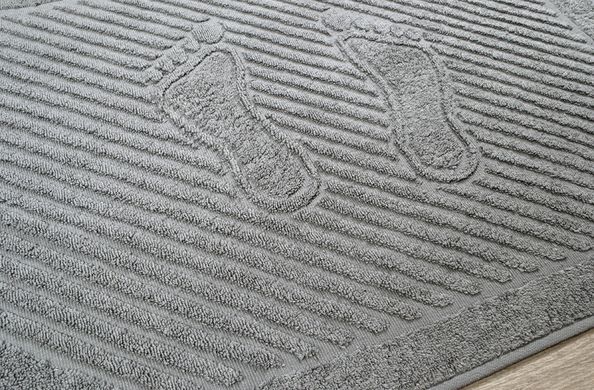 Фото Рушник-килимок махровий для ніг Iris Home 100% Бавовна Orta Gri Сірий