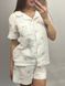 Фото №6 из 9 товара Женская муслиновая пижама Шорты и Рубашка Зайчики