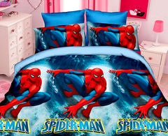 Фото Комплект постільної білизни ТМ Tag Ранфорс 100% Бавовна R8662 Spiderman Людина Павук