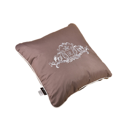 Фото Декоративна подушка з вишивкою Ideia Modern Шоколад