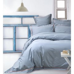 Фото Комплект постельного белья Сатин Lotus Home Columba Серо-голубой