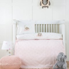 Фото Набір в дитяче ліжечко для немовлят Karaca Home Bear Star Pembe 5 Предметів