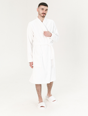 Фото Махровый халат-кимоно Lotus Bold Унисекс 100% Хлопок White Белый
