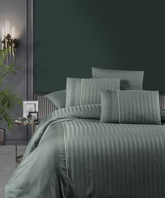 Фото Постельное белье First Choice Сатин Люкс 100% Хлопок Satin Stripe Modalife Moonmist