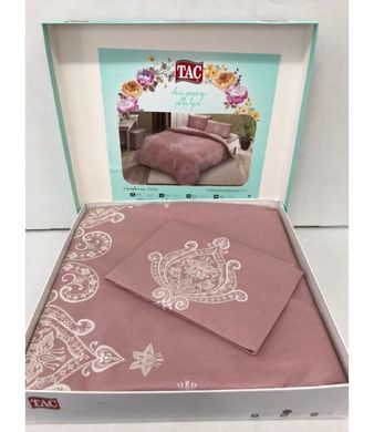 Фото Комплект постельного белья TAC Ранфорс Harper Gul Kurusu Темно-розовый
