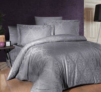 Фото Постельное белье Sofya Quick Silver Сатин Жаккард 100% Хлопок First Choice
