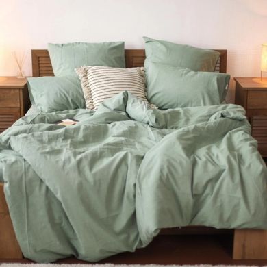 Фото Комплект постельного белья Viluta Вареный Хлопок Tiare Wash №40 Зеленый