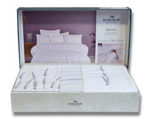 Фото Комплект постельного белья Maribor Exclusive Satin Silvana Beyaz