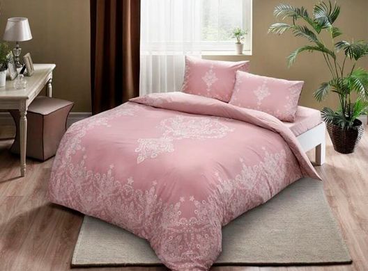 Фото Комплект постельного белья TAC Ранфорс Harper Gul Kurusu Темно-розовый