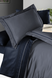Фото №3 з 7 товару Сатинова постільна білизна First Choice Deluxe Satin Dark Serenity Dark Grey-Navy Blue 31453