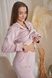 Фото №4 з 7 товару Жіночий домашній костюм плюшевий Велюр Штани + Кофта на гудзиках Пудровий 902