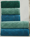 Фото №2 из 3 товара Набор из 3-х махровых полотенец 100% Хлопок 690 г Microcotton Emerald