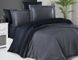 Фото №1 з 7 товару Сатинова постільна білизна First Choice Deluxe Satin Dark Serenity Dark Grey-Navy Blue 31453