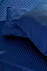 Фото Набор Простынь и наволочки Massimo Monelli Saten Stripe Синий