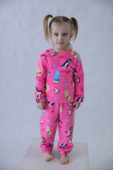 Фото Детская махровая пижама Welsoft Розовая 9013