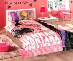 Фото Комплект постільної білизни TAC Disney DH 100% Бавовна Hannah Montana Star
