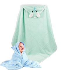 Фото Дитячий плюшевий рушник з кутом Home Brand Світло-зелений
