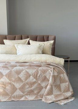 Фото Покрывало Муслиновое Saheser Model Dolce 100% Хлопок Бежевое