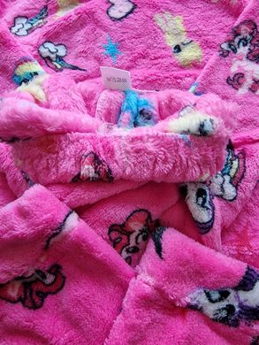 Фото Детская махровая пижама Welsoft Розовая 9013